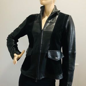 NWT.Stone Mountain Accessories Leather Jacket. Size M. Color Black.front Zipper
